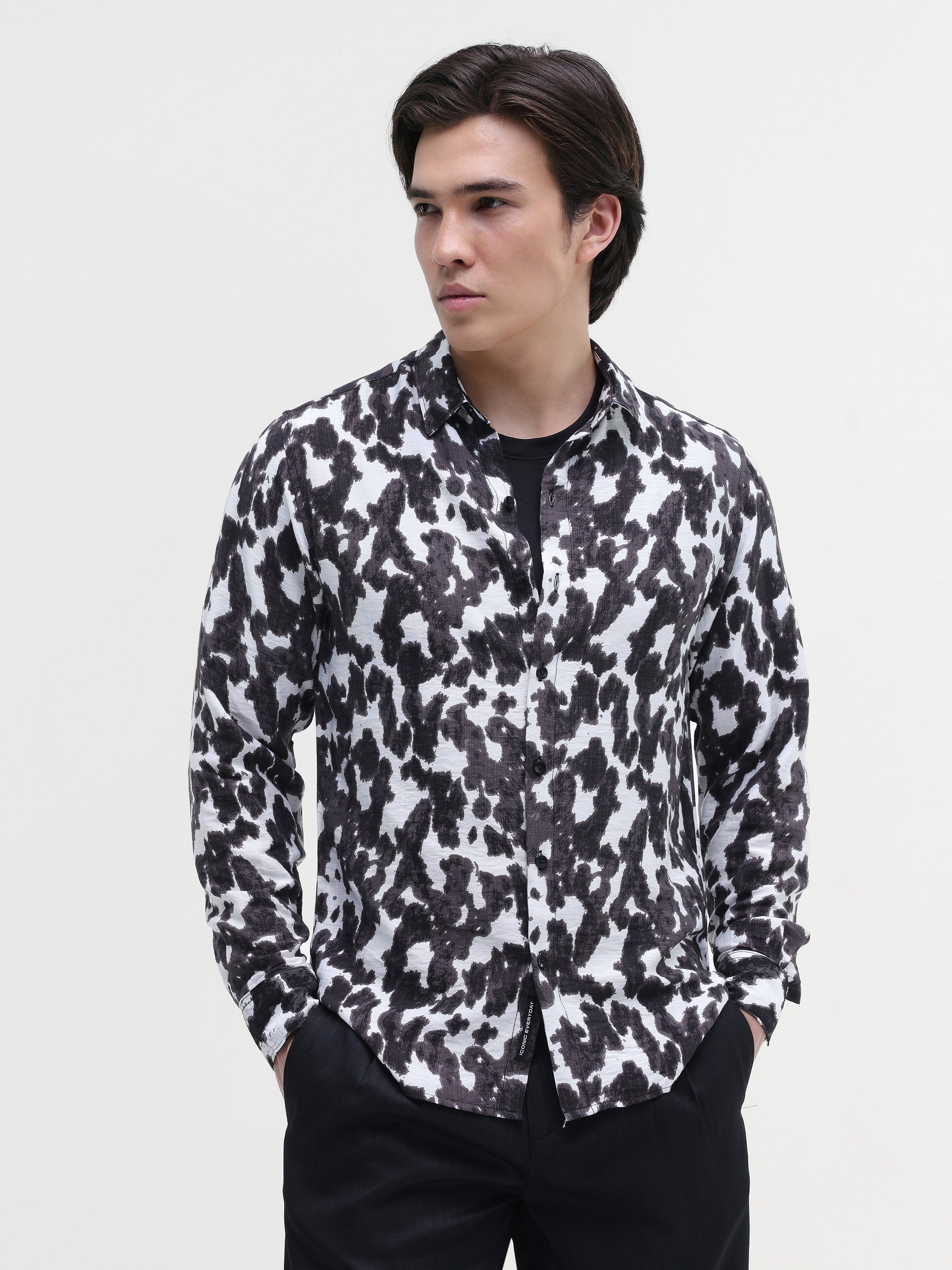 Multi Printed Long Sleeves Regular Shirt