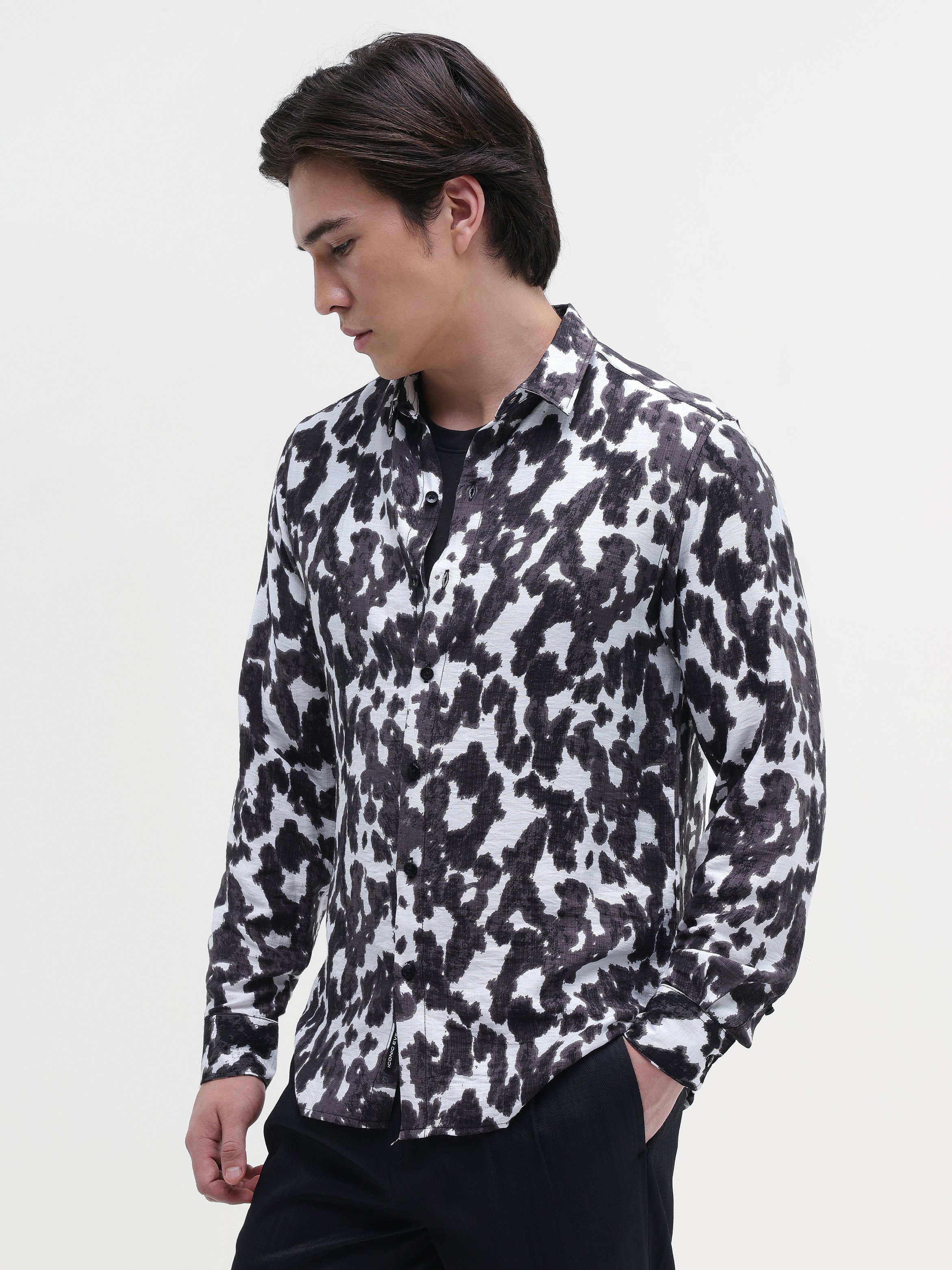 Multi Printed Long Sleeves Regular Shirt