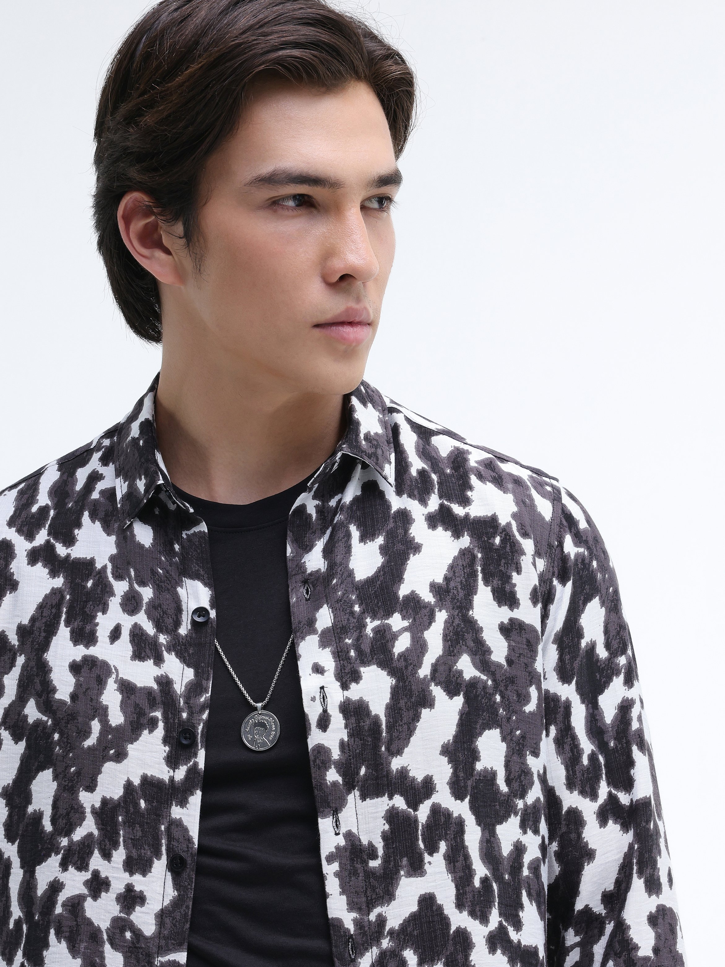 Multi Printed Long Sleeves Regular Shirt