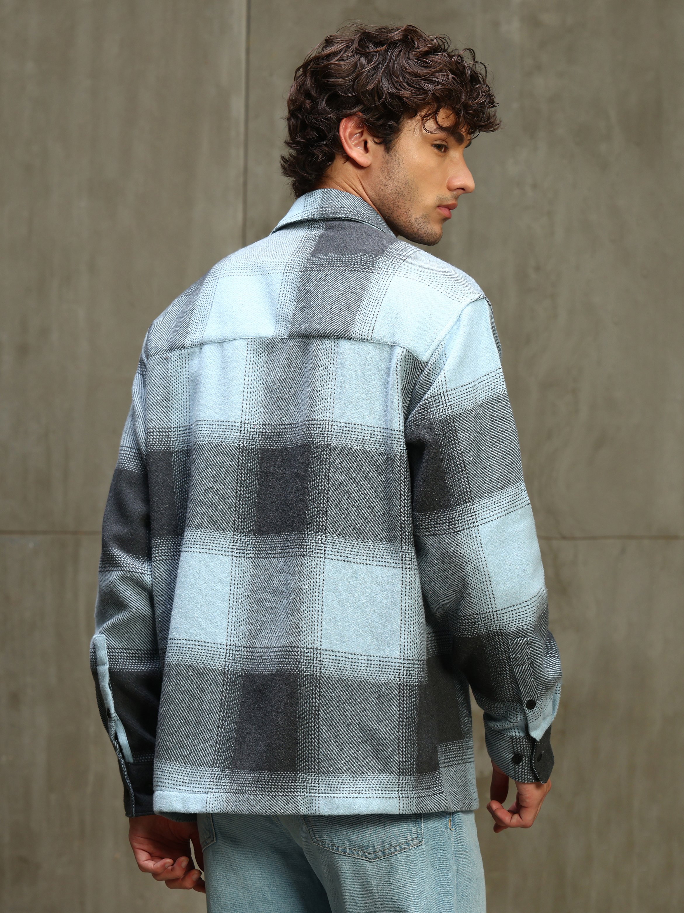 Multi Checked Long Sleeves Regular Shirt
