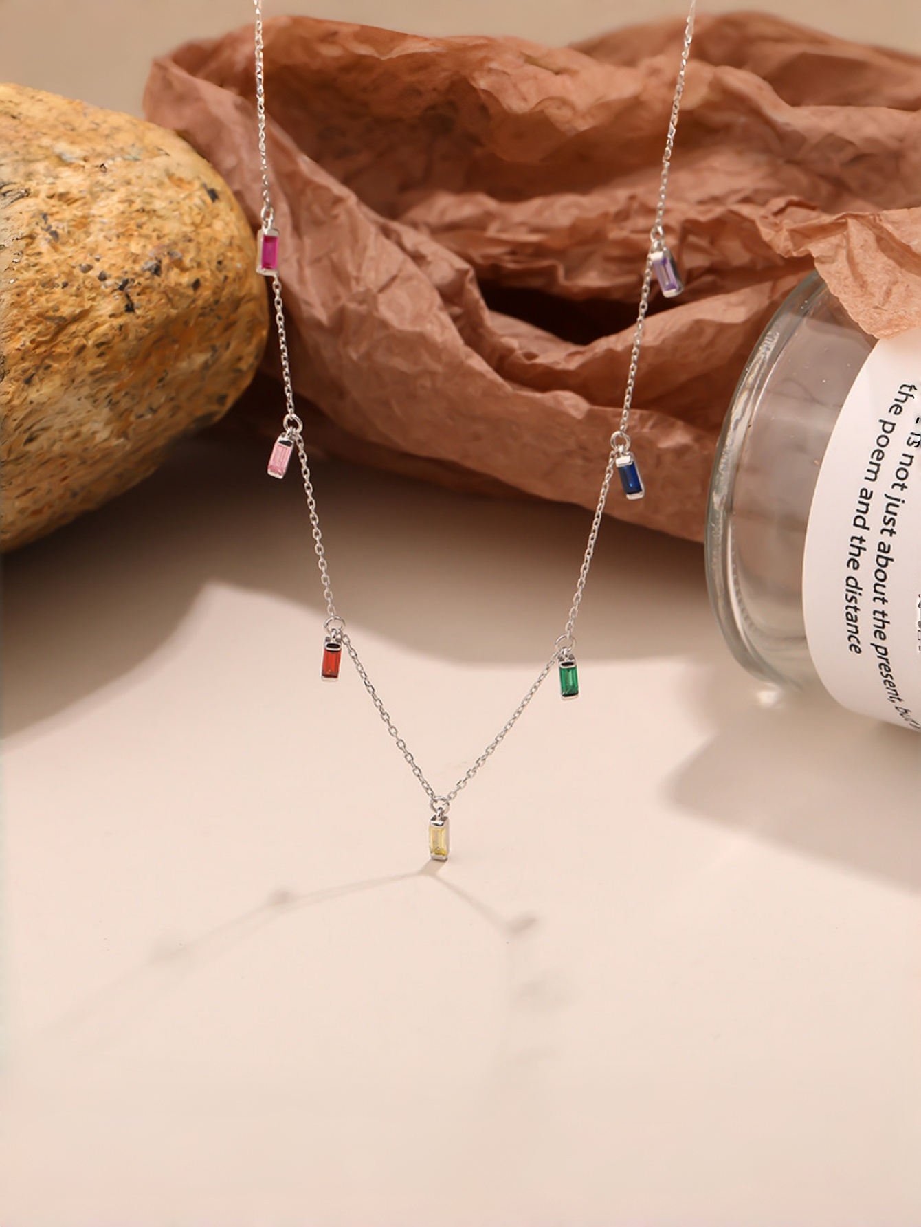 Silver Gemstone Chain Necklaces