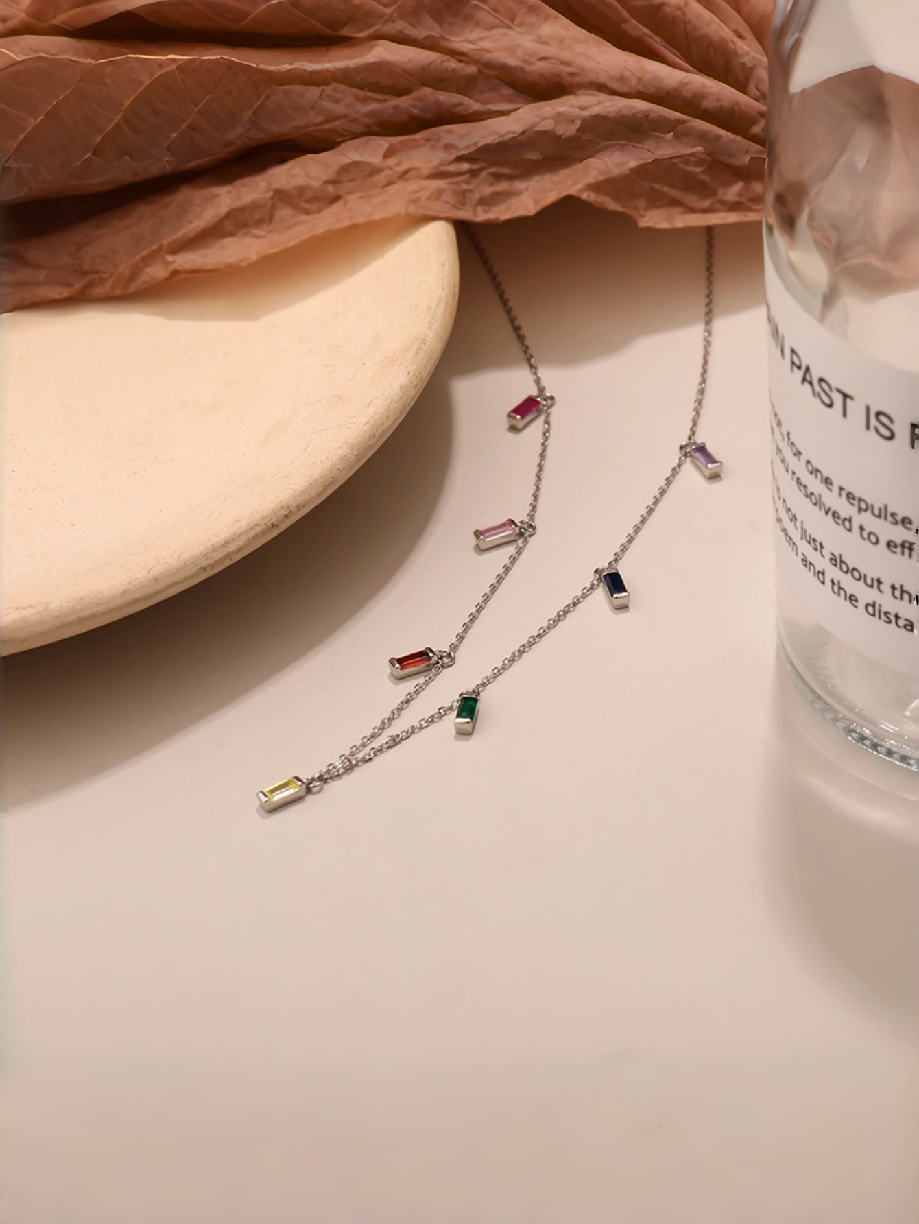 Silver Gemstone Chain Necklaces