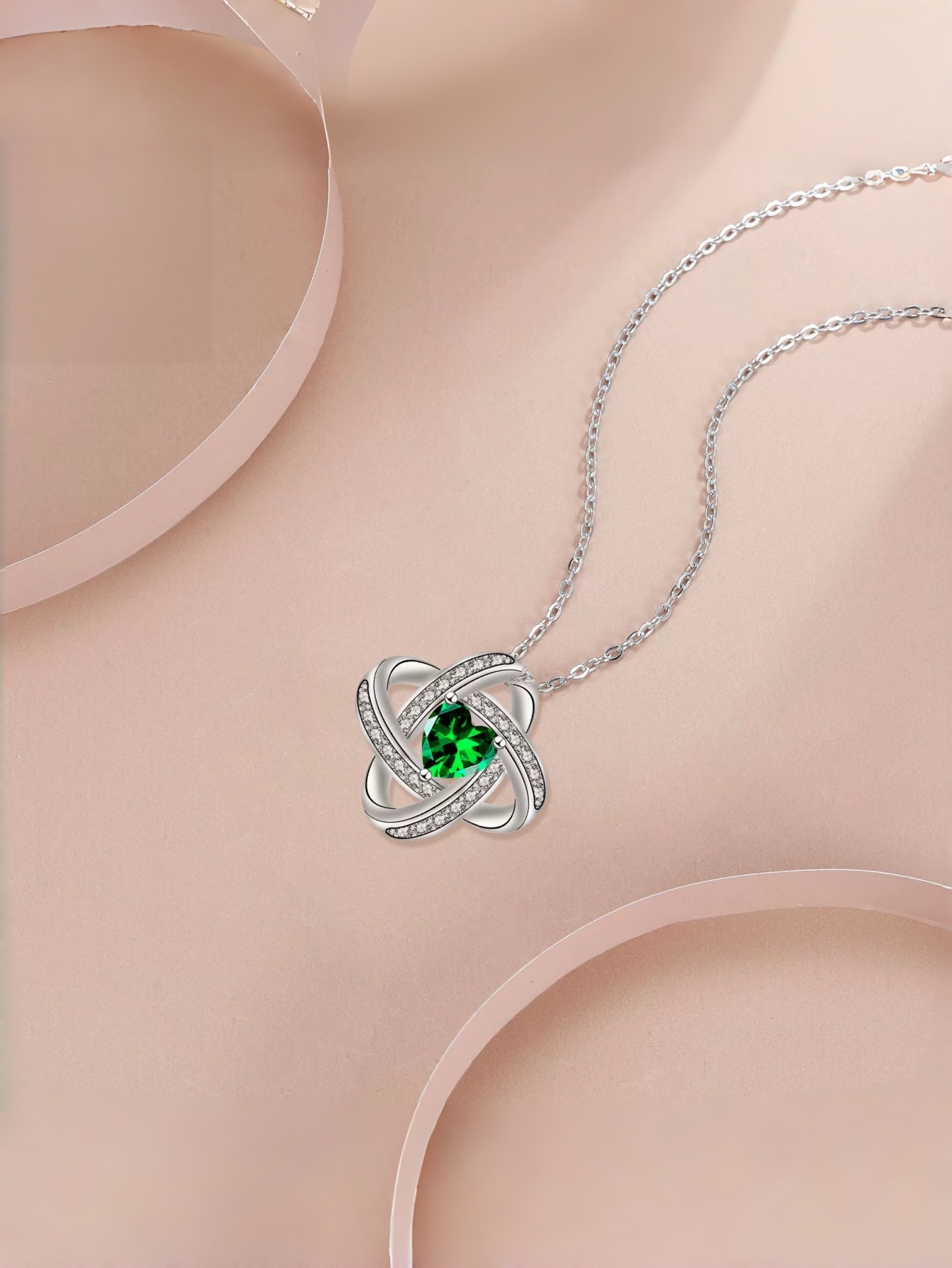 Silver Heart Pendant Necklace
