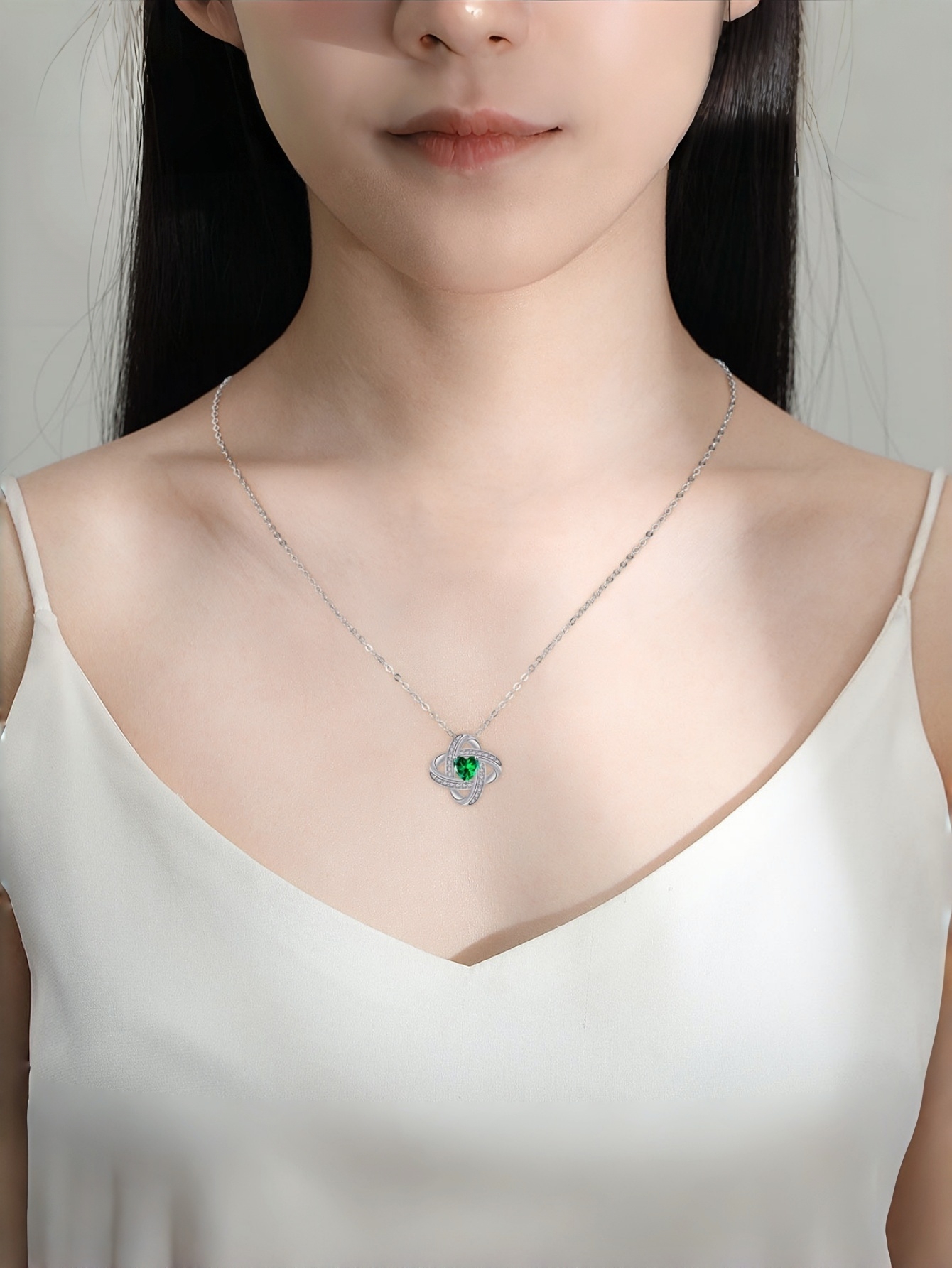 Silver Heart Pendant Necklace