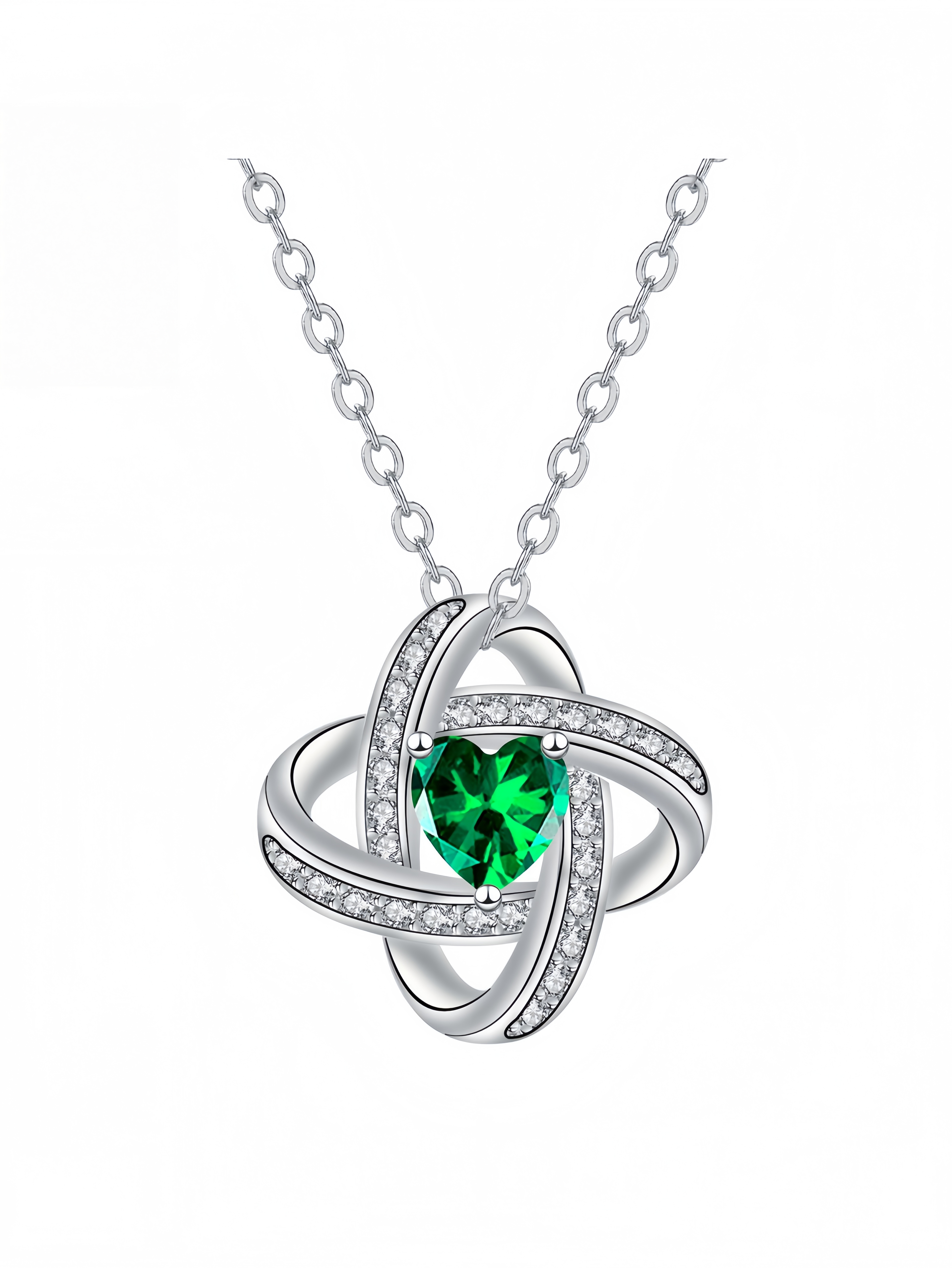 Silver Heart Pendant Necklace