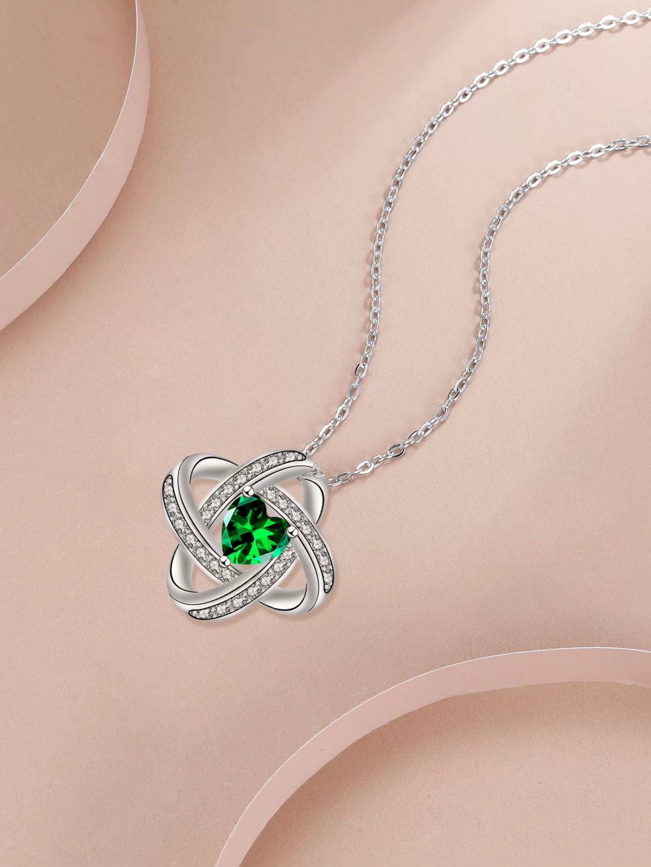 Silver Heart Pendant Necklace