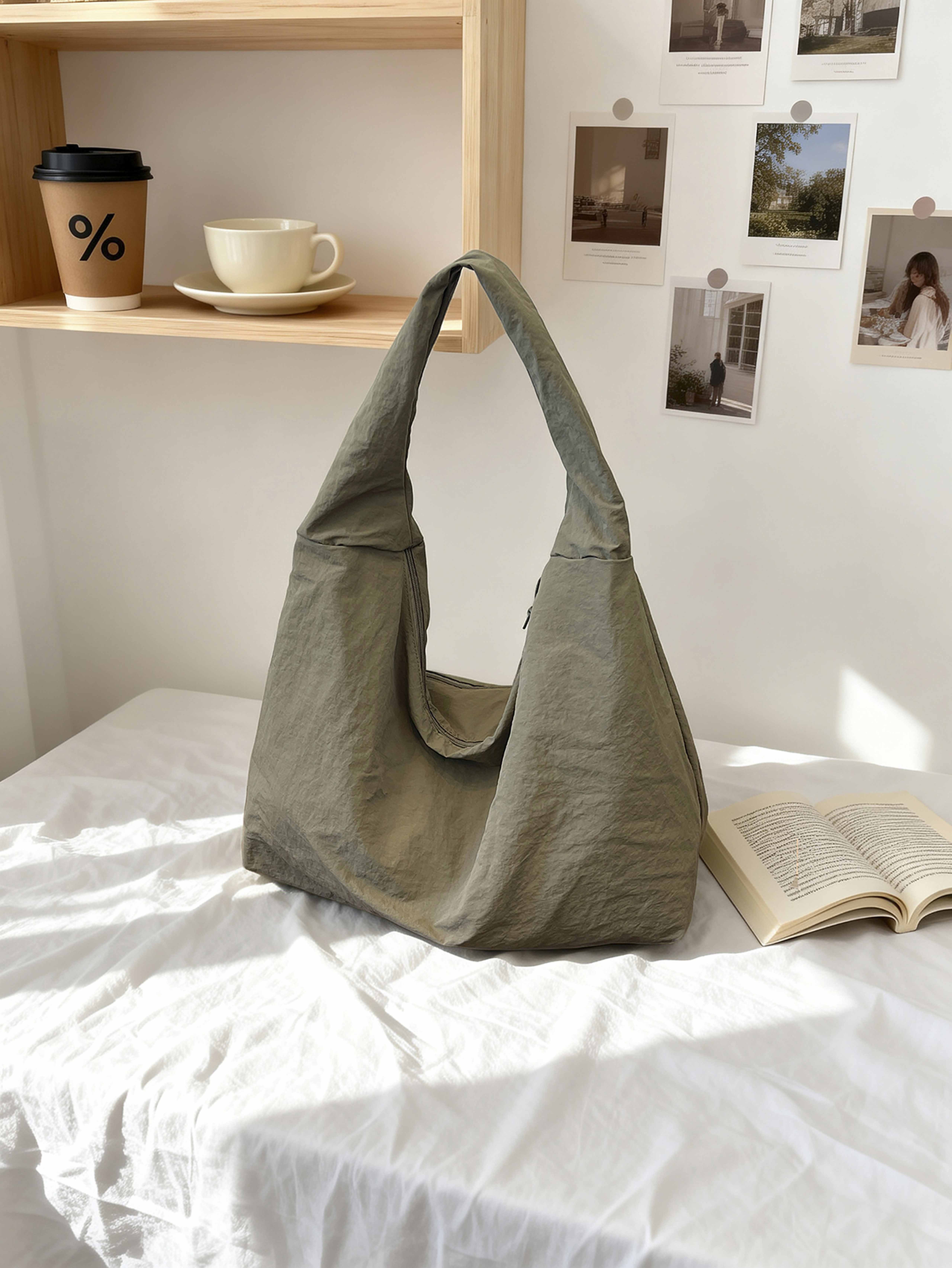 Green Hobo Shoulder Bag