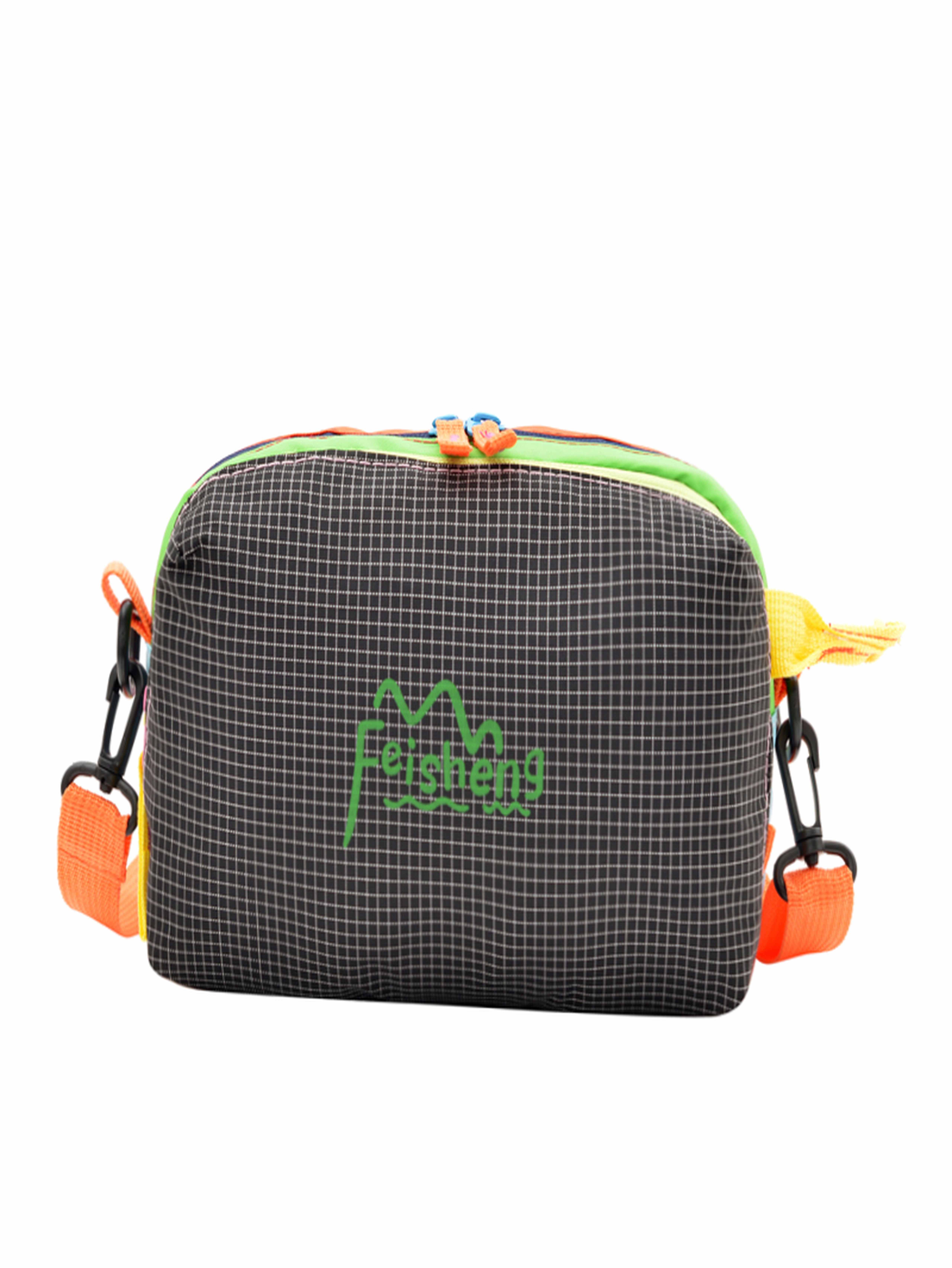Black Crossbody Bag with Zip Closure