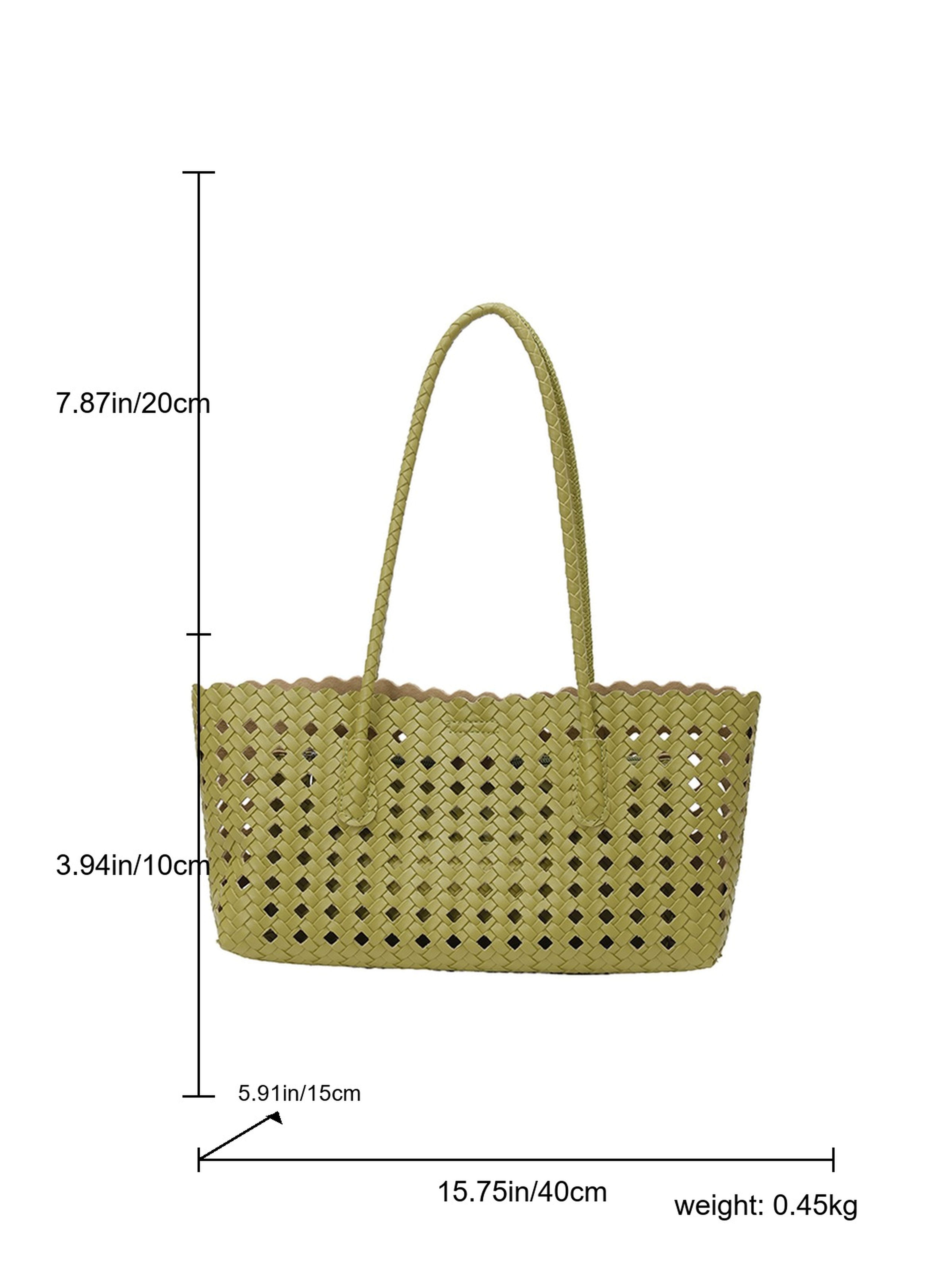 Green Tote with Magnetic Closure
