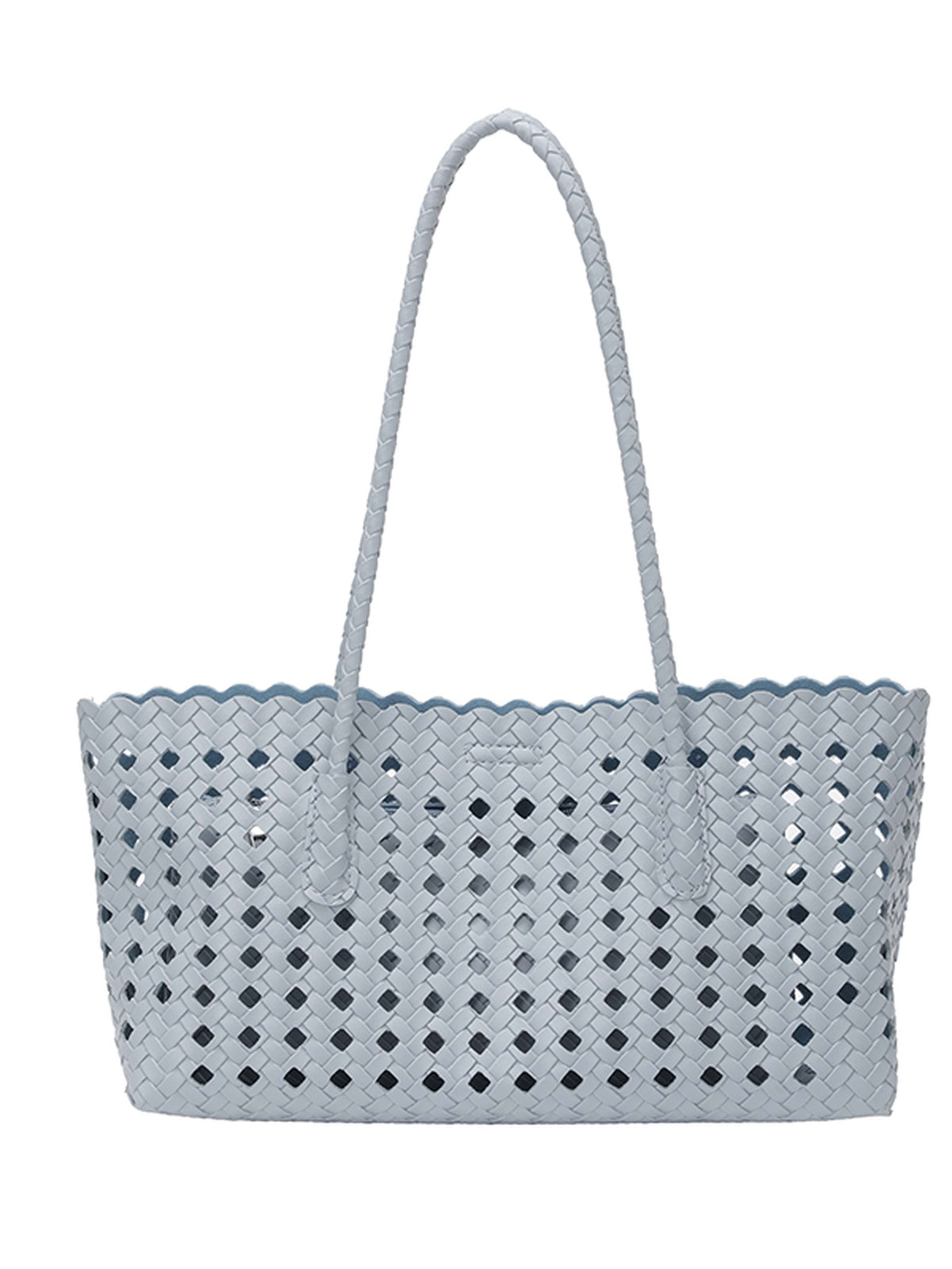 Light Blue Tote with Magnetic Closure