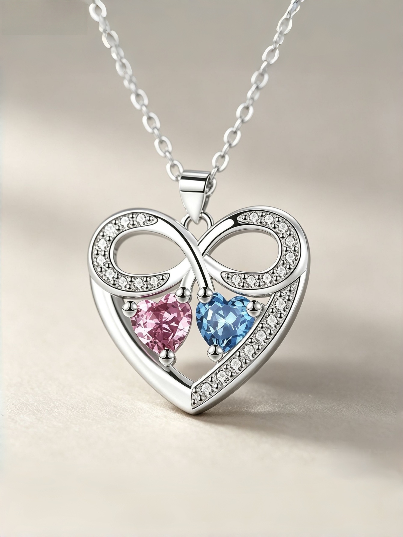 Silver Heart Pendant Necklace