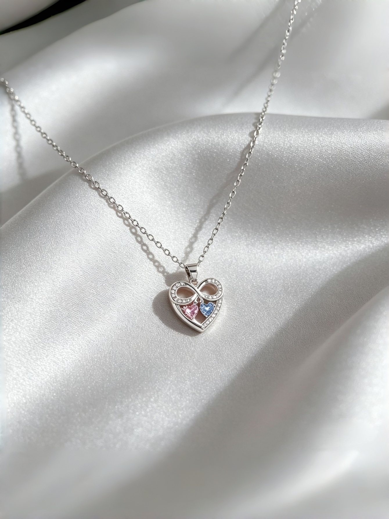 Silver Heart Pendant Necklace