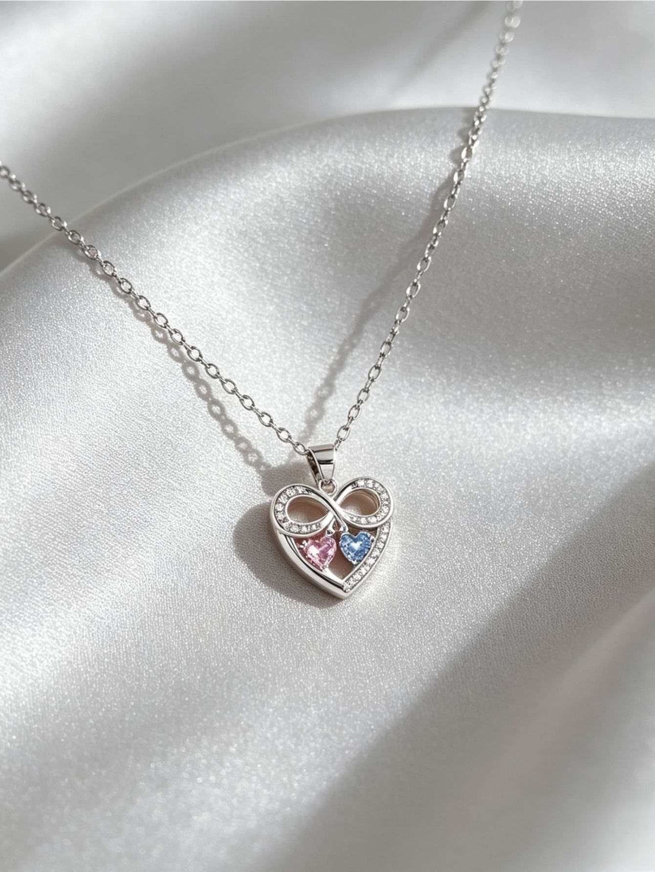 Silver Heart Pendant Necklace