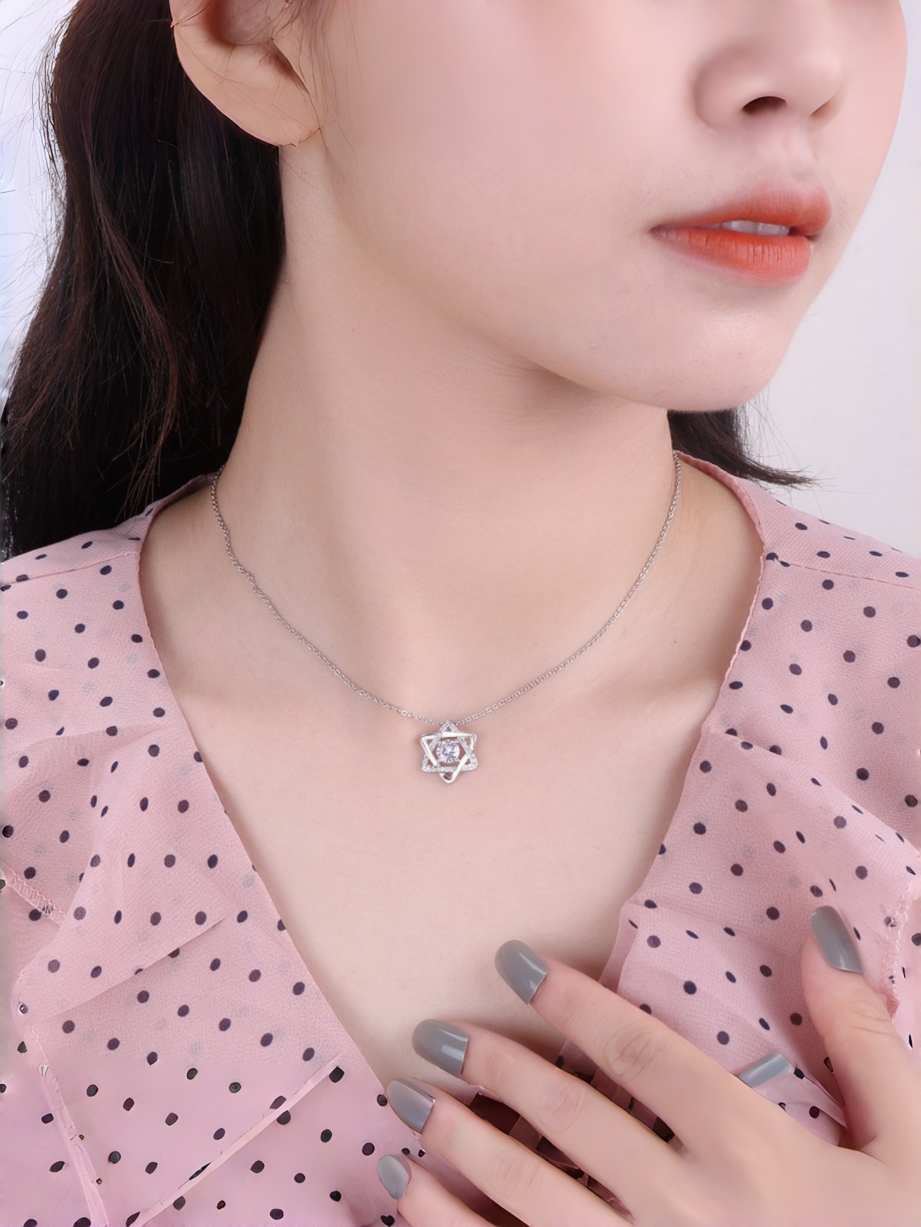 Silver Star Pendant Necklace