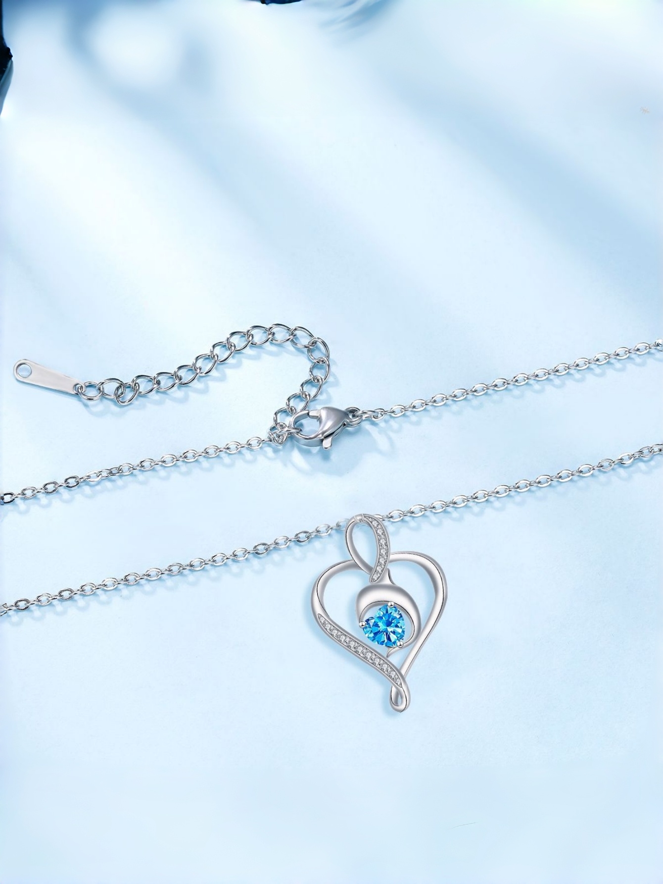 Silver Heart Pendant Necklace
