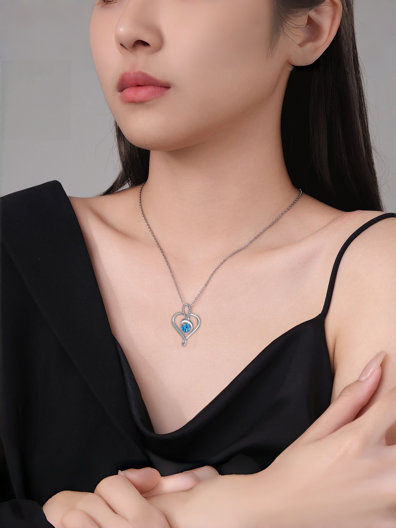 Silver Heart Pendant Necklace