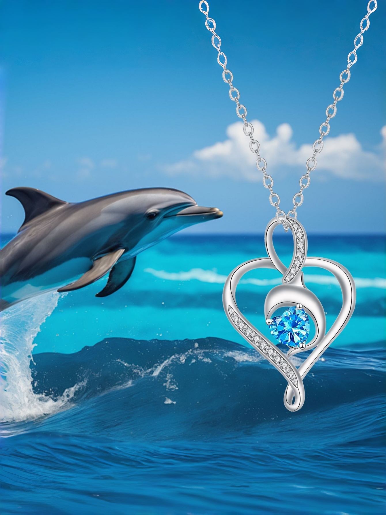 Silver Heart Pendant Necklace