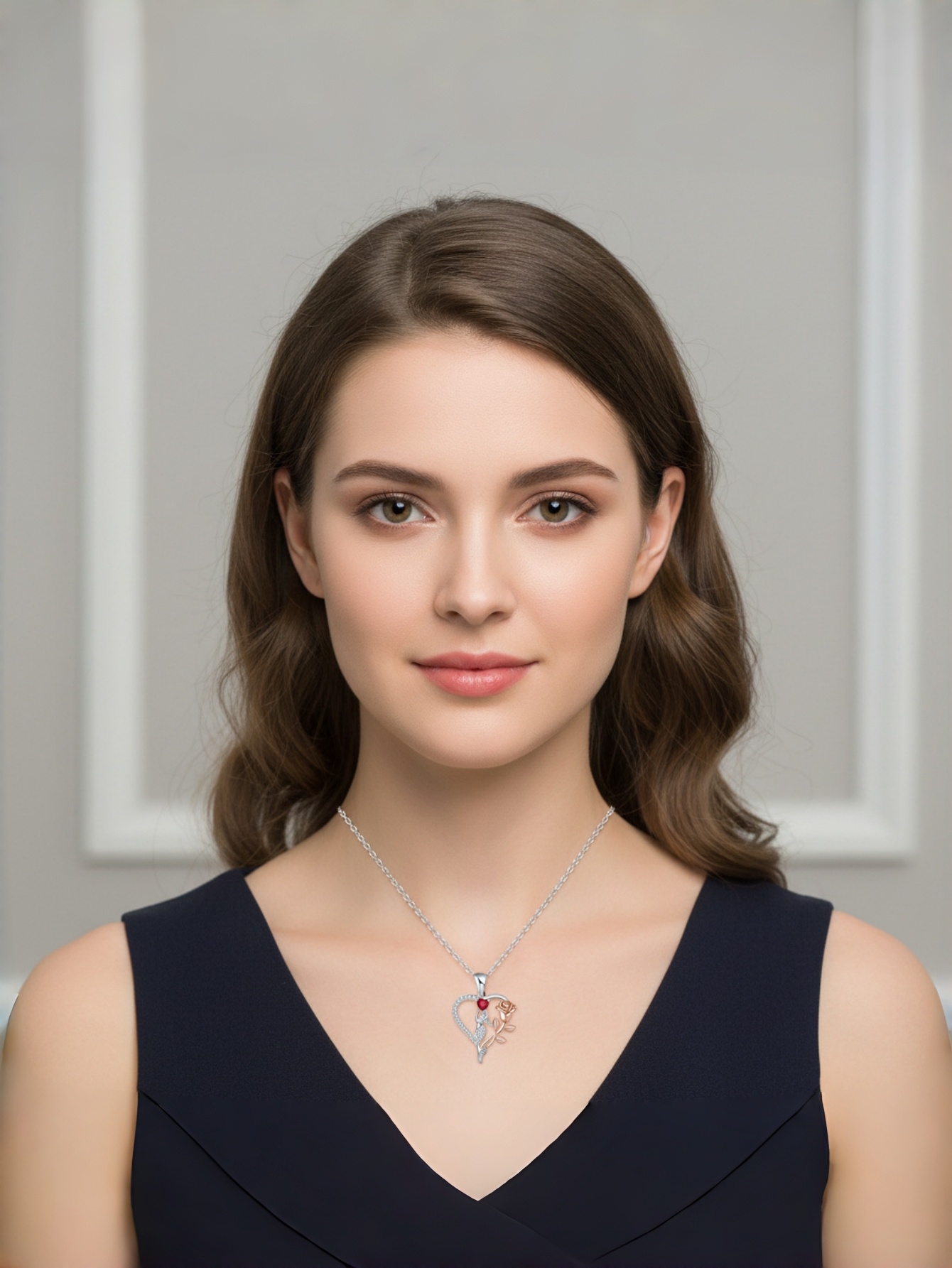 Multi Heart Pendant Necklace