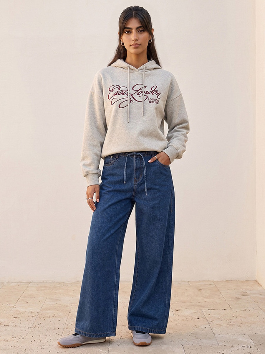 Hooded Sweatshirt with Logo Embroidery