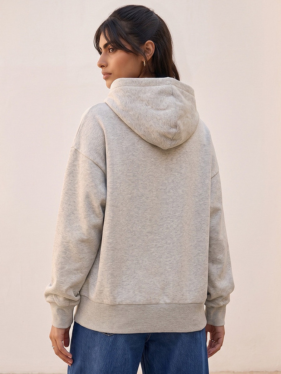 Hooded Sweatshirt with Logo Embroidery