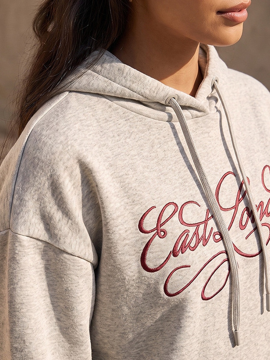 Hooded Sweatshirt with Logo Embroidery