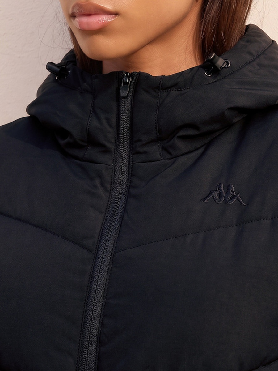 Quilted 2-Way Stretch Hooded Jacket