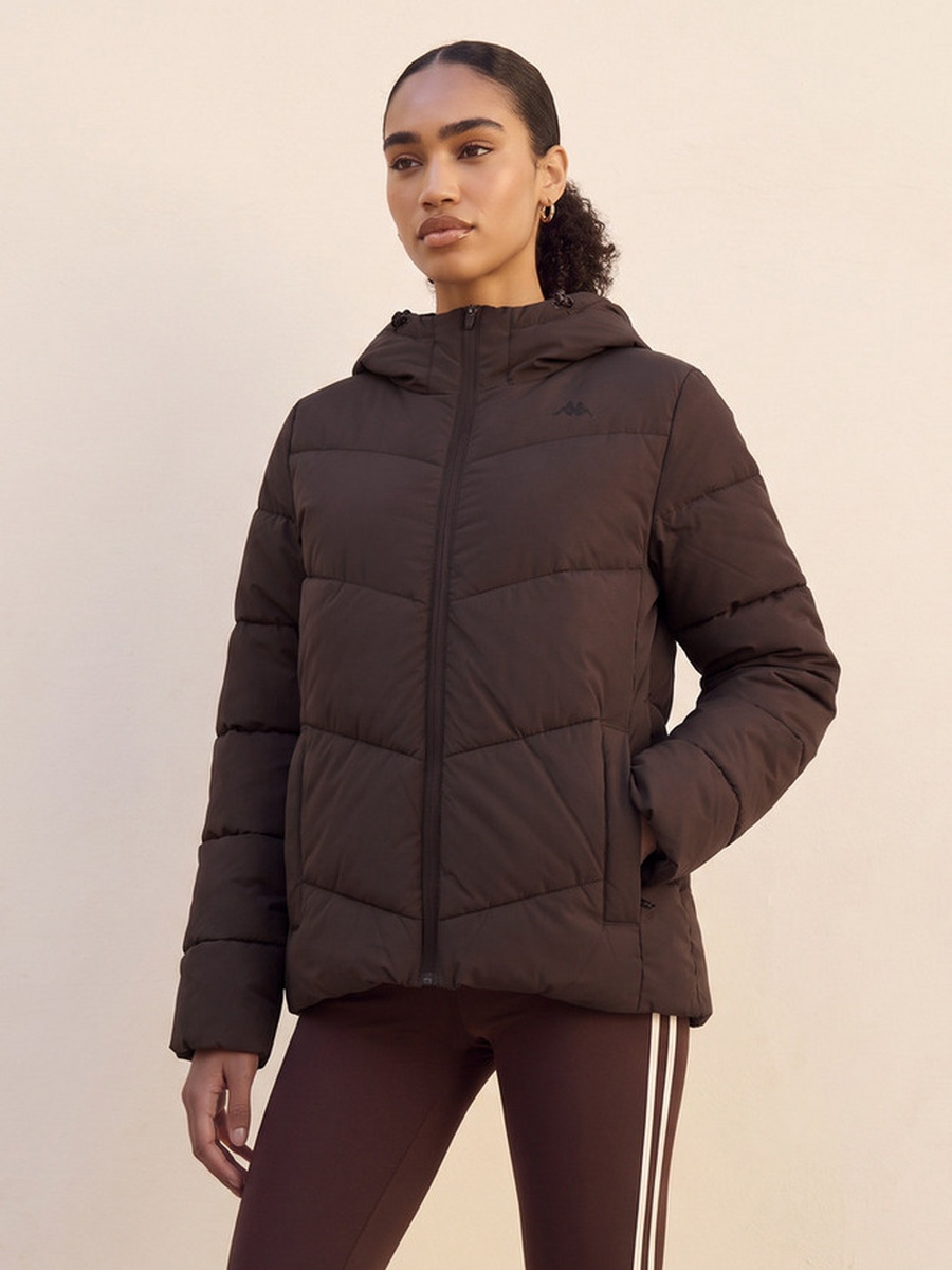 Quilted 2-Way Stretch Hooded Jacket