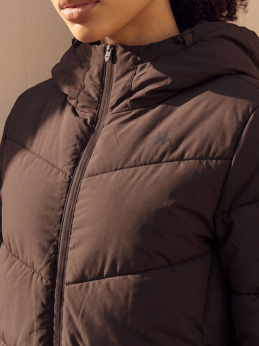 Quilted 2-Way Stretch Hooded Jacket