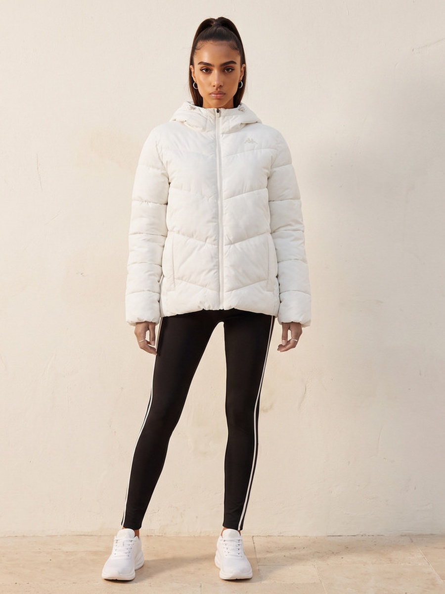 Quilted 2-Way Stretch Hooded Jacket
