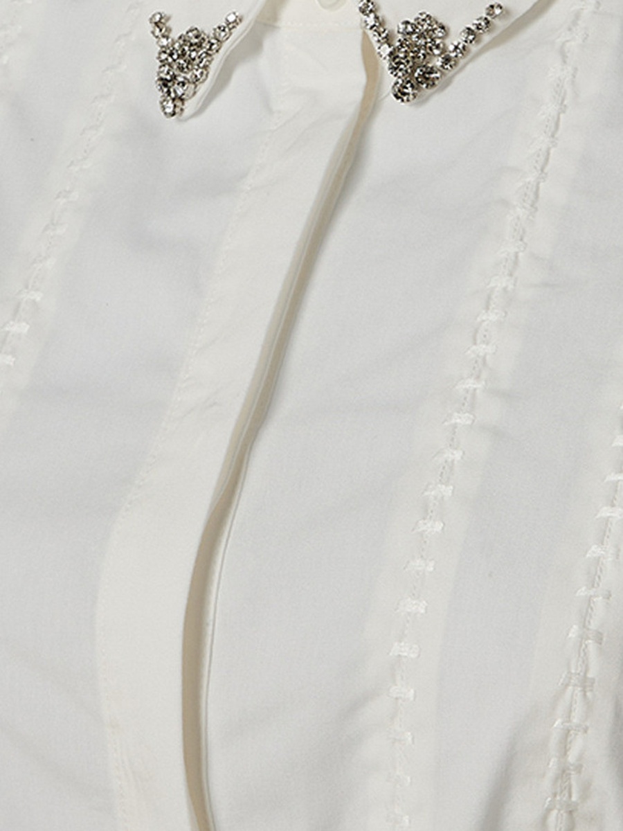 Midi Cotton Shirt Dress with Tie-Up Belt