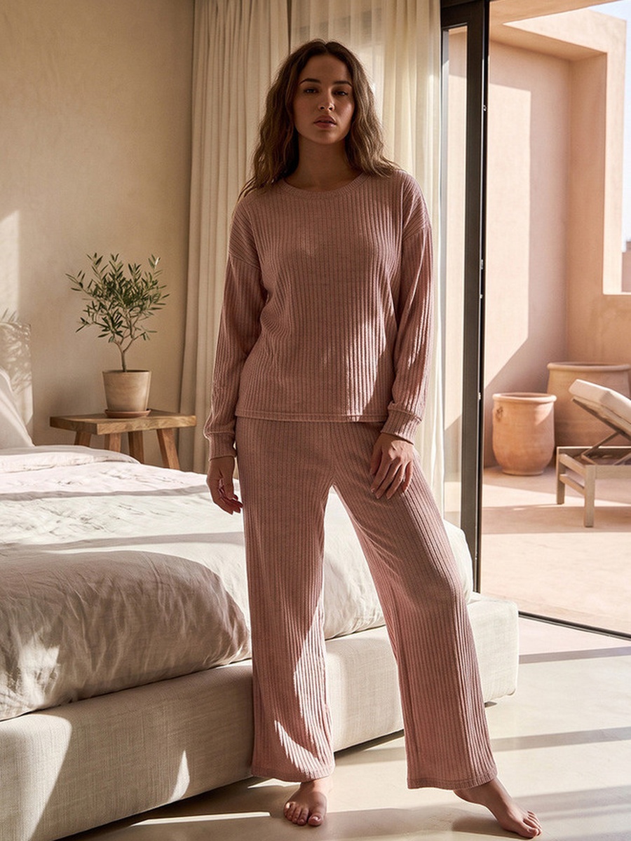 Soft Touch Top and Pyjama Set