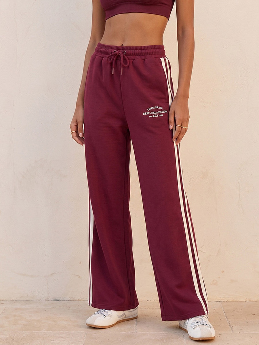 Track Pants with Drawstring Closure