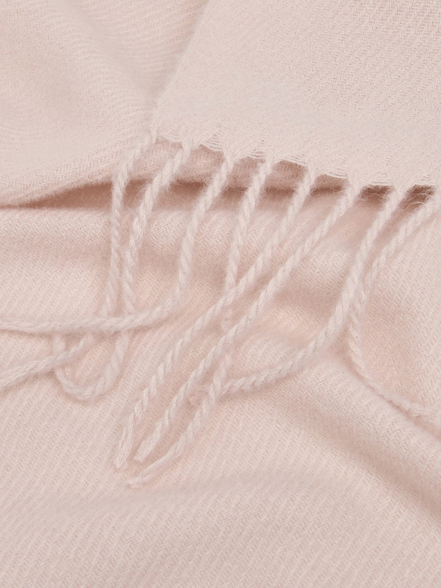 Pink Fringed Scarf