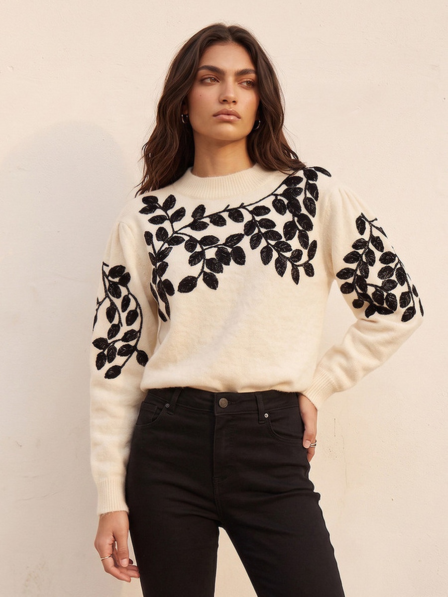 Embroidered Sweater