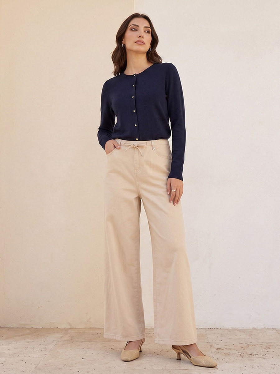 Round Neck Cardigan