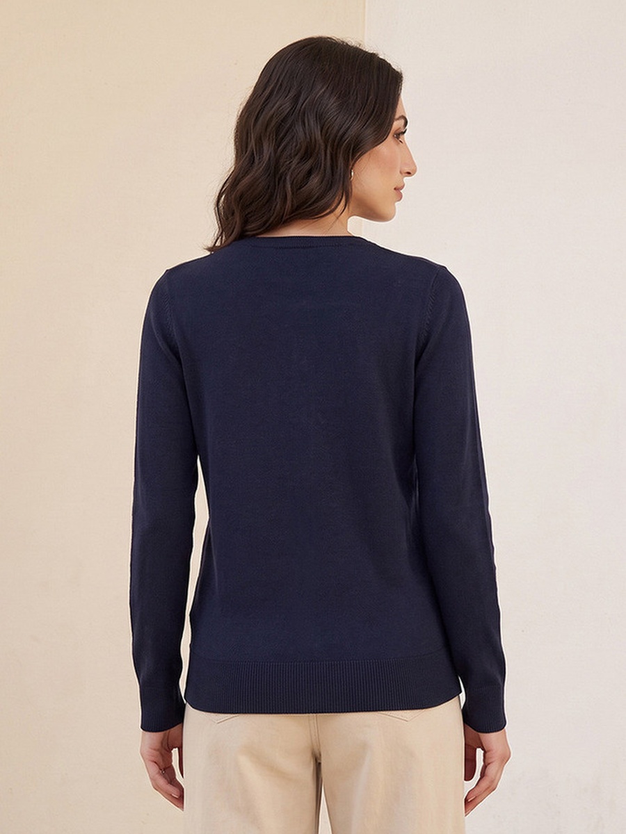 Round Neck Cardigan