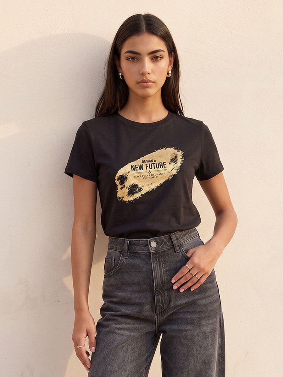 Cotton Crew Neck T-shirt
