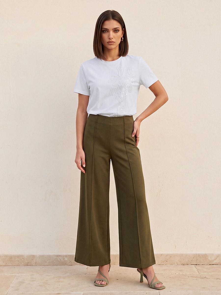 Relaxed Fit Cotton Embroidered T-shirt