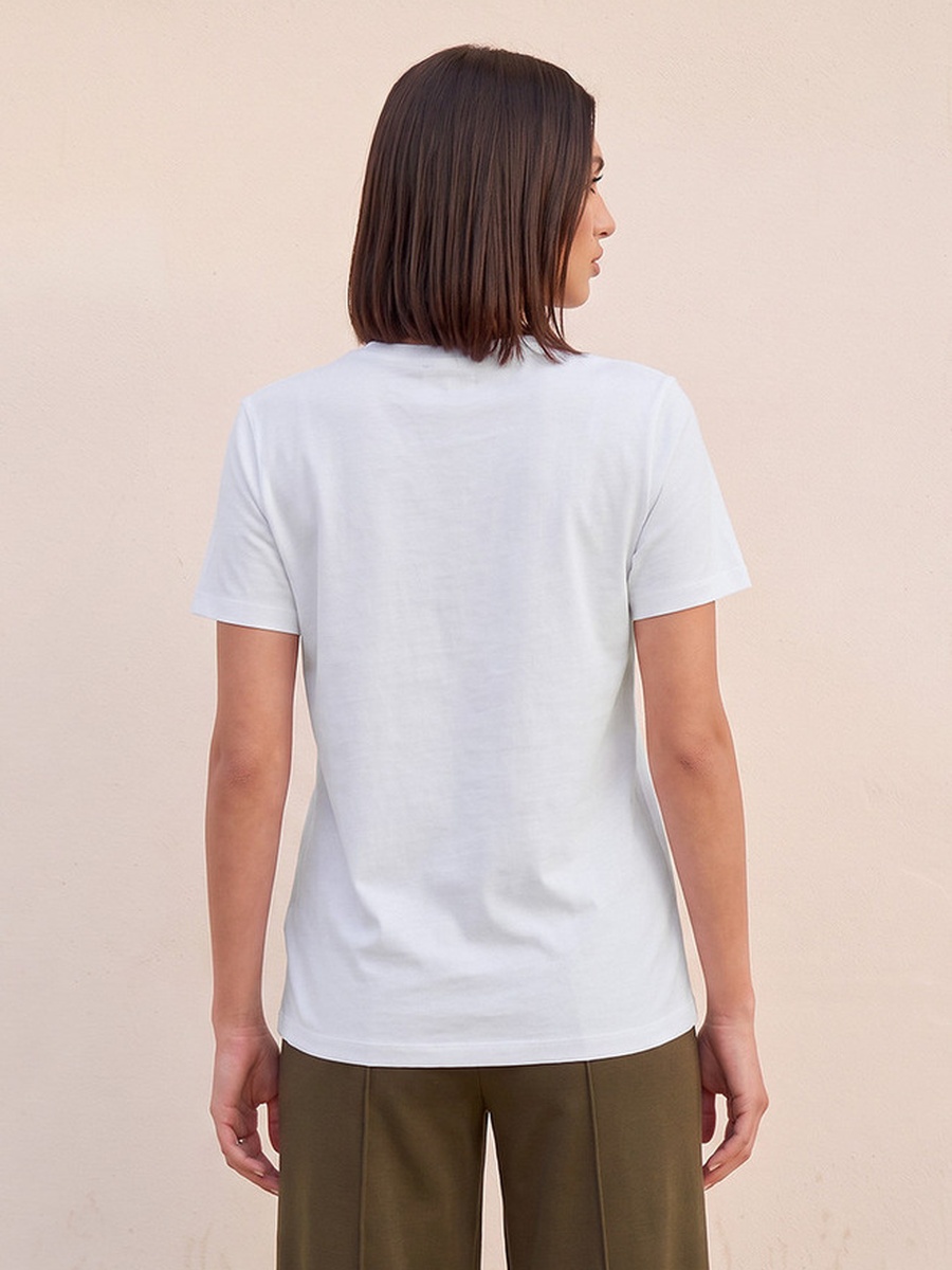 Relaxed Fit Cotton Embroidered T-shirt