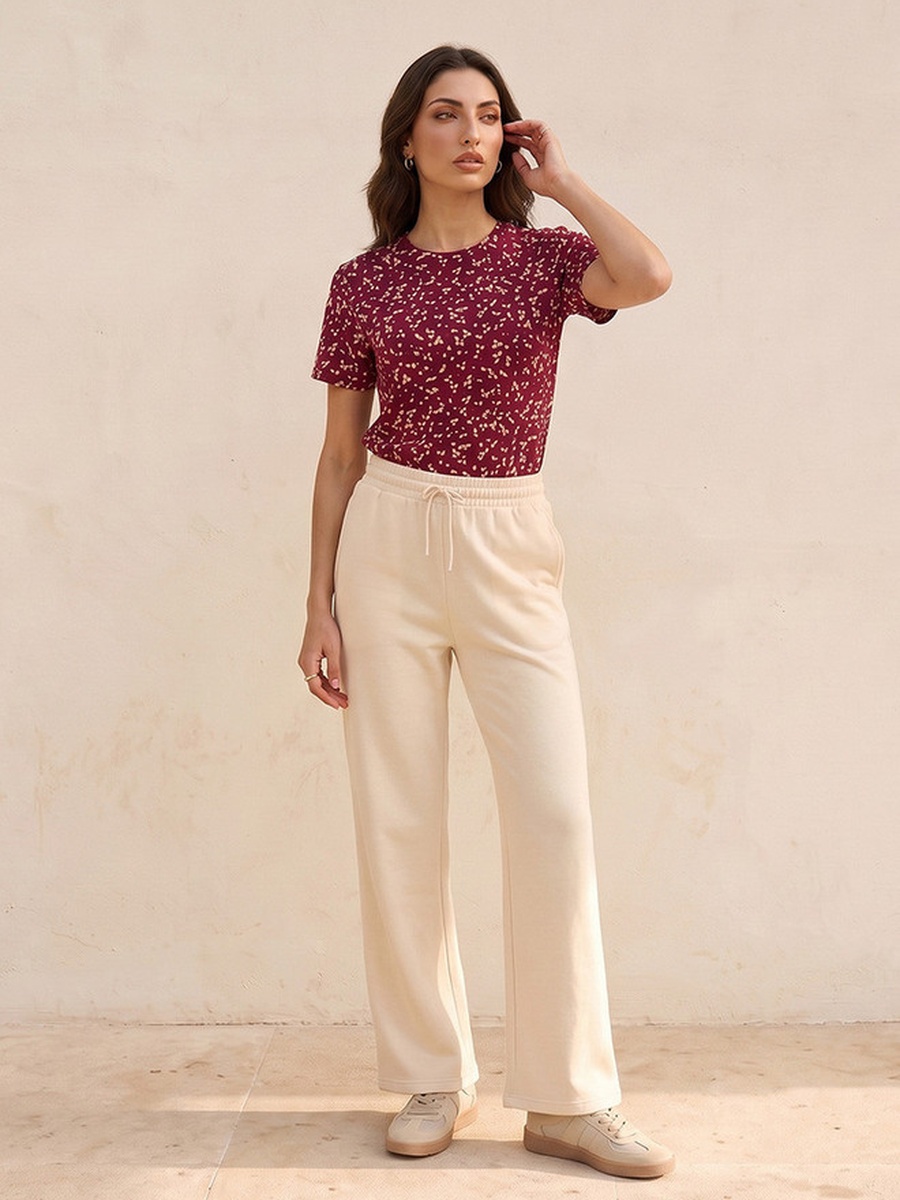 Splash Basics Floral Print T-shirt