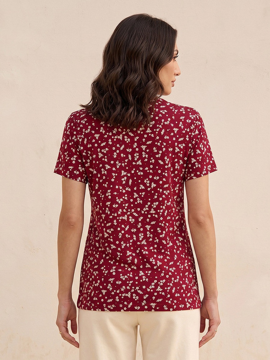 Splash Basics Floral Print T-shirt