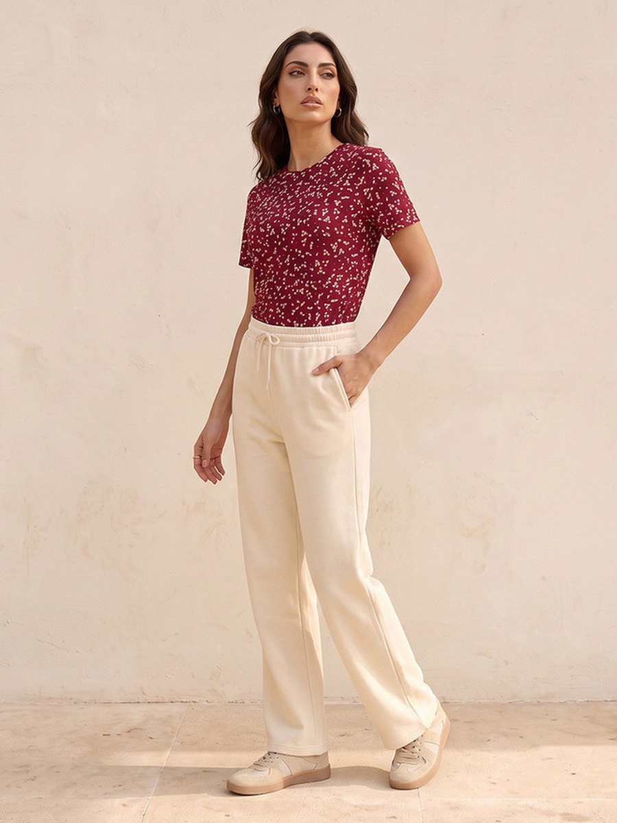 Splash Basics Floral Print T-shirt