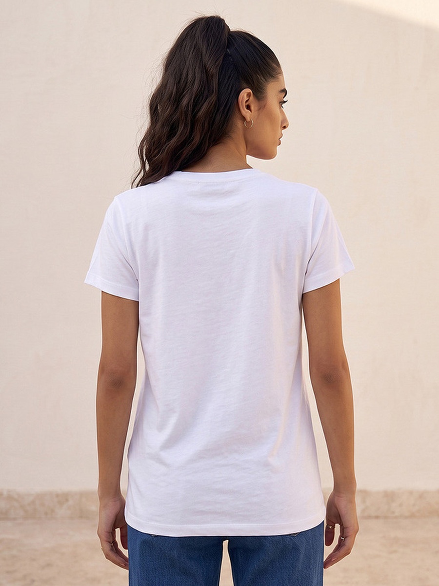 Floral Print Cotton T-shirt