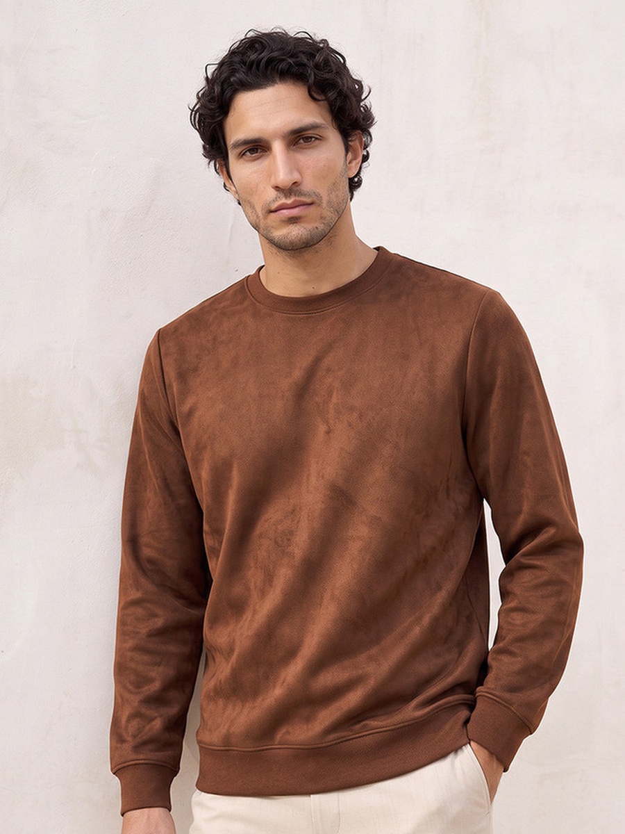 Suede Sweatshirt
