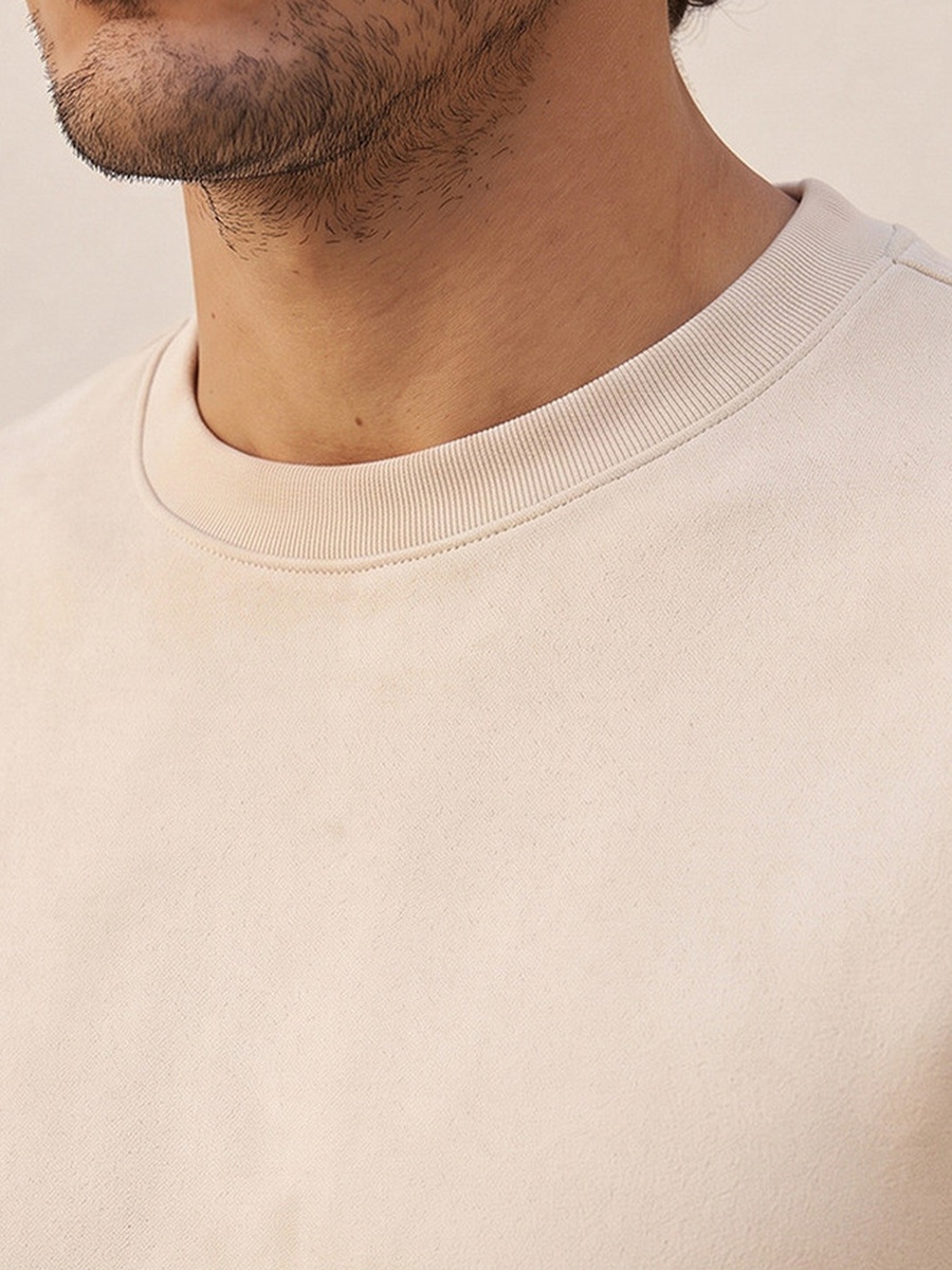 Suede Sweatshirt