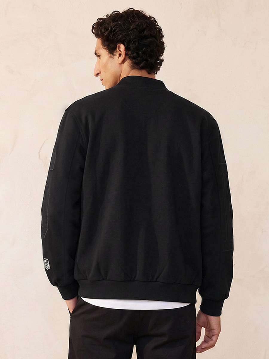The New York Jets Varsity Jacket with Mandarin Collar
