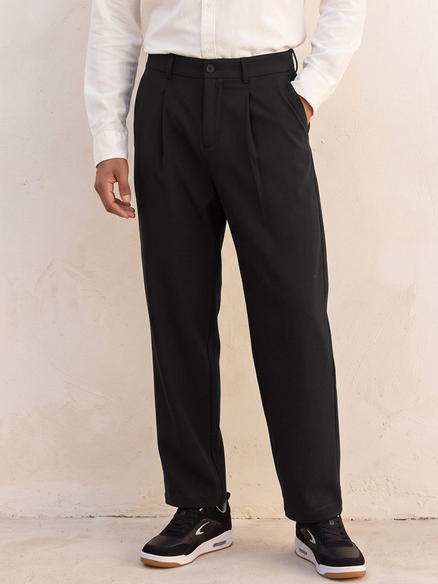 Straight Fit Trousers