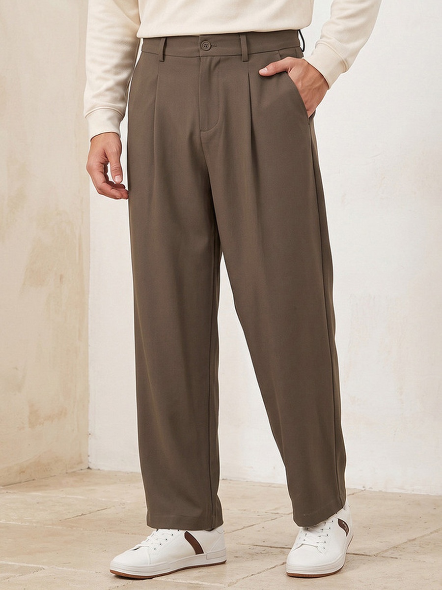 Straight Fit Trousers