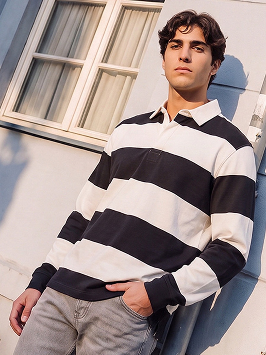 Striped Polo T-shirt