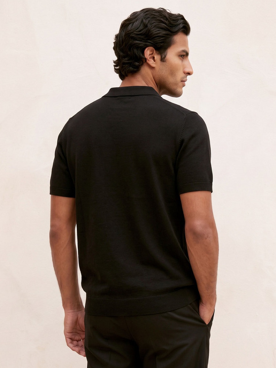 Polo T-shirt with Zip Closure